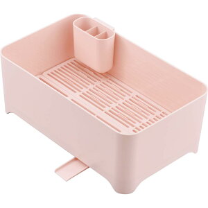 余白(YOHAKU) 大容量 洗い桶になる水切りケース ブラッシュピンク つけ置き洗いにも MG-0397