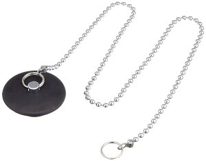 SANEI バス用W式クサリ付きゴム栓 クサリ長さ670mm 4.5mm玉クサリ PH27-43