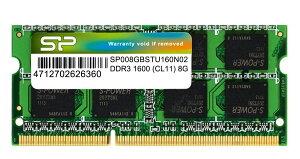 VRp[ m[gPCp DDR3-1600 PC3-12800 8GB×1 204Pin Mac Ή SP008GBSTU160N02