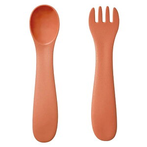 KINTO (キントー) BONBO スプーン&フォーク オレンジ キッズ ベビー 電子レンジ・食洗機使用可 ギフト プレゼント 出産祝い 26385
