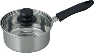 和平フレイズ 片手鍋 煮物 茹で物 レシード 14cm IH対応 ガラス蓋付 ステンレス製 RR-6885