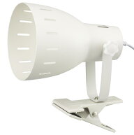 オーム(OHM) クリップライト E26 電球別売 白熱電球60Wまで LED電球もOK 中間スイッチ付き ホワイト LTC-…
