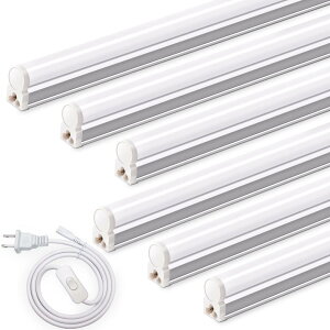 Barrina LEDu 40`  ǔ^ 120cm T5 6500K F 2200lm 20W Ɩ ɋ Ə̃vAVALrlbg̃_ECgɓKp 1.5 m̓dP[u𓋍ڂ 6{