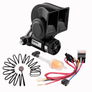 FARBIN dCz[ 12VԗpGAz[ 125db 剹ʃJ[NNV I[goCpGAz[ ^Cz[Lbg z??ƃ{^ g ̃gbN  jo[T (12V, C