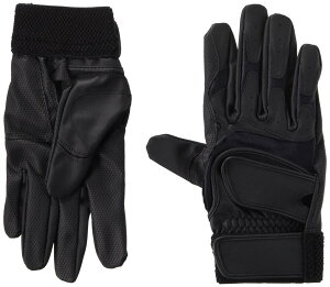 GP (ジーピー) 野球 バッティング グローブ 手袋 両手 黒 L 26〜27cm 練習用 高校野球対応 ウォッシャブル ダブルベルト 37150