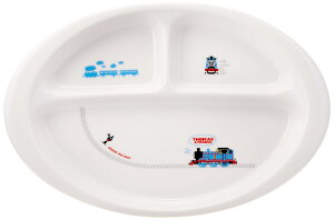 きかんしゃトーマス 線路 ランチプレート 皿 23cm 子供用 食器 白 662117
