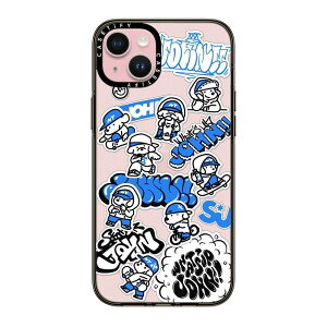 CASETiFY �R���p�N�g i Phone 15 Plus �P�[�X MIL�K�i���� (2x MIL-STD-810G) / 1.2m����̗����e�X�g���N���A - miniJOHN - �N���A �u���b�N