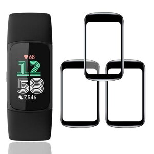 ywnunbg 3Zbgz Ή Fitbit Charge 6 / Fitbit Charge 5 tB KXtB 3 PET Yf@ ߗ Ή Fitbit Charge 6 یtB 3DȖʃJo[ Ή Fitbit Charge 5 tیtB 