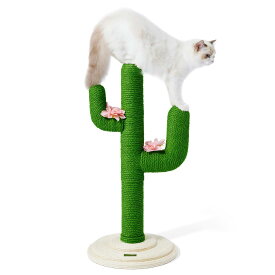 VETRESKA ベトレスカ 80cm 猫爪研ぎ サボテン キャットツリー 猫つめとぎ スクラッチポール キャットタワー インテリア安定 頑丈 運動不足やストレス解消 天然サイザル麻 組み立て簡単