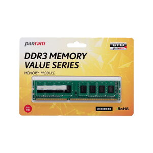 �V�[�E�G�t�E�f�[�̔� CFD�̔� �f�X�NPC�p������ DDR3-1600 (PC3-12800) 4GB×1�� (4GB) ���� 240pin Panram D3U1600PS-4G