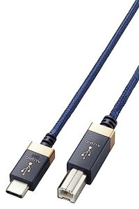 GR(ELECOM) USB P[u I[fBIp ϊ ^CvC  ^CvB USB2.0 USB-C i Phone15Ή y` OTG nC] iCbV 1m lCr[ y DAC Av I[fBIC^[tFCX