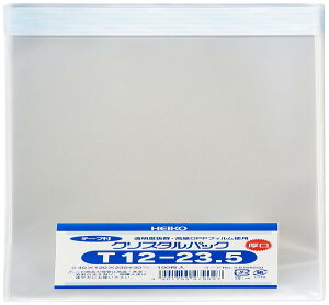 シモジマ ヘイコー 透明 OPP袋 クリ スタルパック テープ付 長3 厚口 100枚 04T12-23.5 厚0.04×幅120×高235+テープ部分30mm