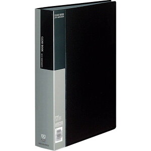 コクヨ ファイル クリアファイル 固定式 黒 A4縦 100枚 ラ-B100D