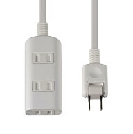 エルパ(ELPA) 扉付タップラン 電源タップ 延長コード 125V 5m 3個口 ホワイト WBT-N3050B(W)