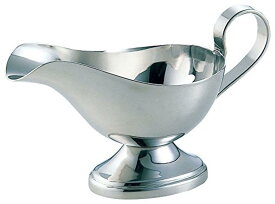 和田助製作所 日本製 ステンレス プレーン ソースポット 中 喫茶店 カレーショップ レトロ ミラー仕上げ 燕三条製 2301-8300
