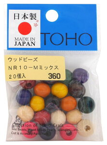 TOHO ���̋Z ���Y�E�b�h�r�[�Y �O�a��10mm�i���̃T�C�Y��4mm�j �~�b�N�X 20������ NR10-M