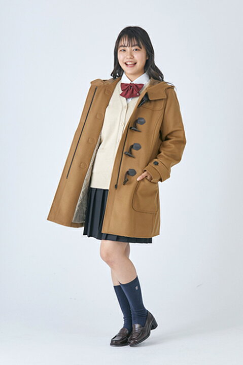 楽天市場 スクールコート 女子 軽い 日本製 ダッフルコート 学生 キャメル カンコー 制服 ダッフル コート アウター ロング丈 レディース 定番 通学 冬 毛 ウール 暖かい 高校生 中学生 Kanko 送料無料 Khs110 制服専門店 カンコーショップ原宿