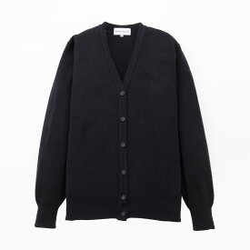 【300円OFFクーポン配布中！7/26まで】 スクールカーディガン 女子 【 日本製 】 学生 中学生 高校生 制服 カーディガン スクール 紺 白 黒 ネイビー グレー オフホワイト ブラック ウール 洗える 毛玉になりにくい 無地 150 160 男女兼用 女 事務 カンコー KHS416