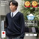 【エントリーでP10倍！10/8(木)まで】 スクールセーター 男子 【 日本製 】 学校 高校生 中学生 制服 セーター 無地 …
