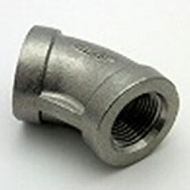 ステンレスねじ込み継手45°エルボ　二方RcメネジM45L-Rc3/4 | Rc3/4×Rc3/4（20A）(mm)