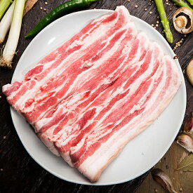 [凍] 豚バラ肉スライス5mm 約1kg お肉 韓国食材 韓国食品 韓国料理