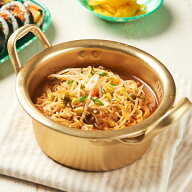 [調理器具]洋銀黄鍋　蓋付き キッチン用品 韓国鍋 韓国食器