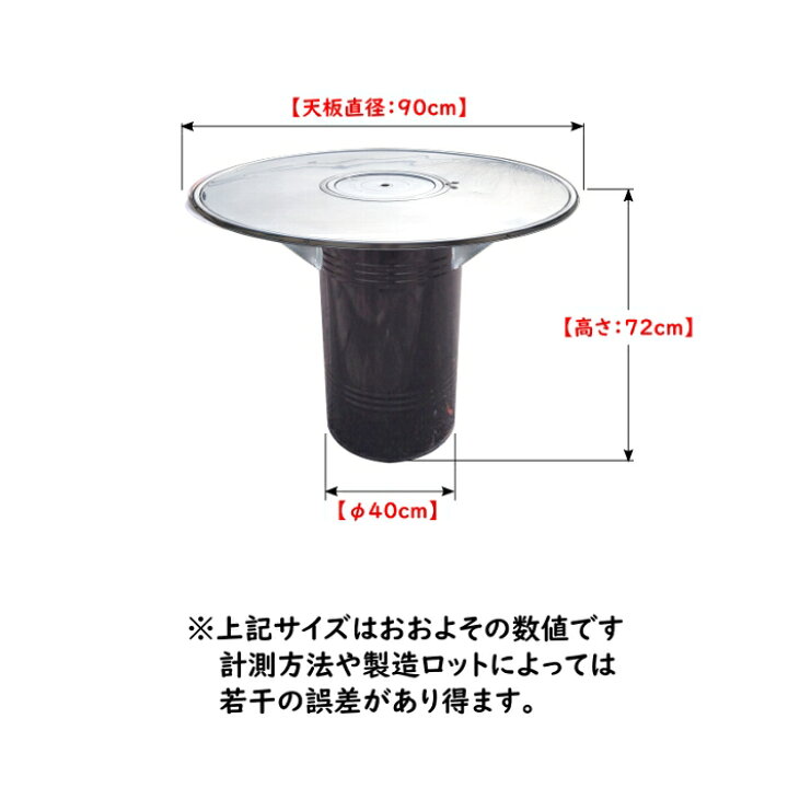 楽天市場】韓国 ドラム缶テーブル 炭火ロースター付き アウトレット 