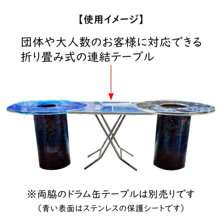 楽天市場】韓国ドラム缶テーブル用 連結テーブル 団体客に対応 