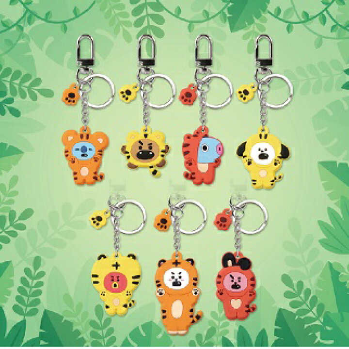 楽天市場】【おまけ15種付き】BTS公式グッズ☆BT21タイガー キーリング 