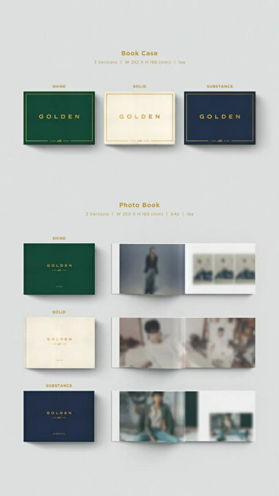 楽天市場】【おまけ15枚付き】JUNGKOOK 1st [GOLDEN] 3種セット SHINE 