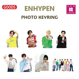 【おまけ付き】ENHYPEN キーリング エンハイフン エナ 韓流 グッズ/おまけ:生写真+トレカ(7070250404-01)