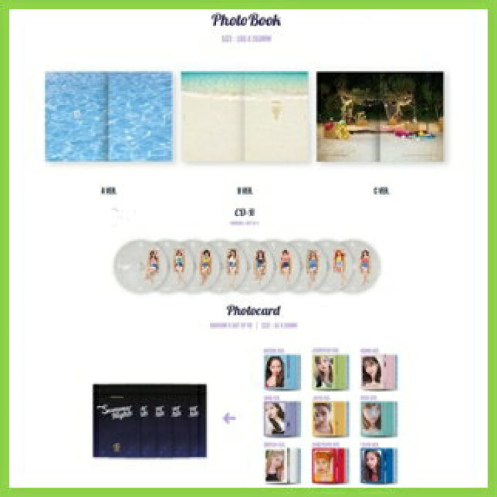 楽天市場】【おまけ別送】TWICE THE 2ND SPECIAL ALBUM「Summer Nights 