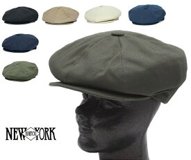 NEW YORK HAT ニューヨークハット 帽子 キャスケット キャップ 6218 Canvas Newsboy キャンバス ニュースボーイ おしゃれ 父の日 プレゼント 20代 30代 40代 50代 60代 70代