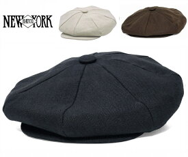 NEW YORK HAT ニューヨークハット 帽子 キャスケット キャップ 6200 Linen Big Apple リネンビッグアップル おしゃれ 父の日 敬老の日 プレゼント