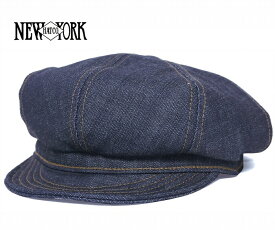 NEW YORK HAT ニューヨークハット 帽子 ハンチング キャップ #6221 Denim Stitch Spitfire デニムステッチスピットファイア おしゃれ 母の日 プレゼント 夏用