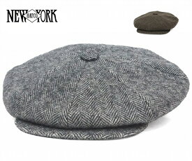 NEW YORK HAT ニューヨークハット 帽子 ハンチング キャップ #9059 Herringbone Big apple ヘリンボンビッグアップル おしゃれ