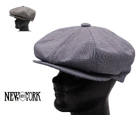 NEW YORK HAT ニューヨークハット 帽子 キャスケット キャップ 6282 Plaid Linen Newsboy プレイドリネンニュースボーイ おしゃれ