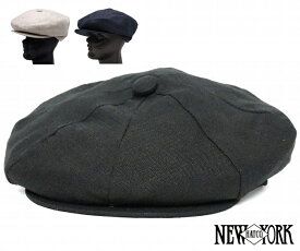 NEW YORK HAT ニューヨークハット 帽子 キャスケット キャップ 6212 Linen Newsboy リネン ニュースボーイ おしゃれ