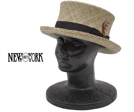 New York Hat ニューヨークハット 帽子 #1050 Sea Grass Top Hat シーグラストップハット おしゃれ ストローハット 夏用