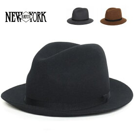 New York Hat ニューヨークハット 帽子 #5306 Raw Edge Fedora ローエッジフェドラ おしゃれ