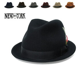 New York Hat ニューヨークハット 帽子 #5325 Pinched Stingy Fedora ピンチドスティンジーフェドラ おしゃれ