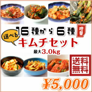 楽天市場 選べる6個 キムチ 16種から 送料無料 セット 白菜キムチ セロリキムチ トマトキムチ 山芋キムチ パクチーキムチ オイキムチ たらこキムチ 旨辛スルメ 小松菜キムチ イカキムチ ピリ辛ちりめん 味付け岩海苔 カクテキ チャンジャ 焼き肉のたれ 韓菜 カンナフーズ