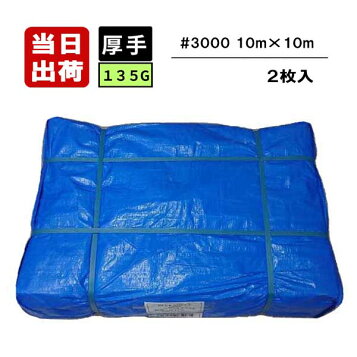 楽天市場】ブルーシート 10m×10m ＃3000 厚手 2枚入 : 建TOOL 楽天市場店