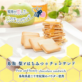 御歳暮 ギフト 2025 御年賀 梨とはちみつのチョコサンド 寿製菓 鳥取20世紀梨 ラングドシャ クッキー 贈り物 プレゼント 内祝 山陰 梨 おやつ お菓子