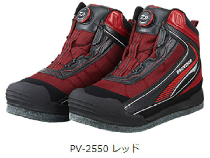 楽天市場 ダイワ プロバイザー フィッシングシューズ Pv 2550レッド フェルトスパイク フィッシング カンパイ