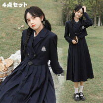 楽天市場】卒服 ワンピース（カラーネイビー）の通販
