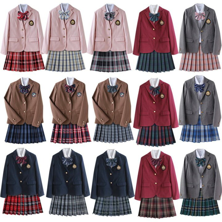 楽天市場】卒業式 スーツ 女の子 5点セット 学校制服 JK制服 
