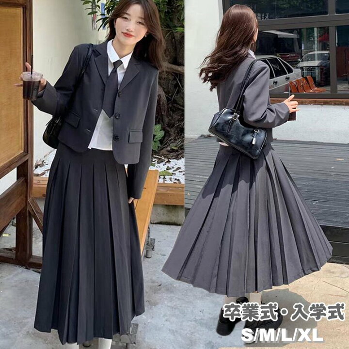 楽天市場】卒業式 入学式 スーツ 女の子 韓国 制服 フォーマルスーツ  