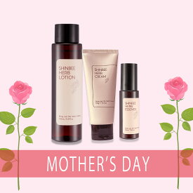 【30%OFF】mother'sdayシンビセット shinbee シンビ 韓方 ハーブローション+ ハーブエッセンス＋ハーブクリーム 石鹸 固定石鹸 化粧水 モイスチャーローション 韓国コスメ 乾燥 毛穴 保湿 化粧水 モイスチャー 顔 スキン ローション スキンケア うるおい 敏感肌