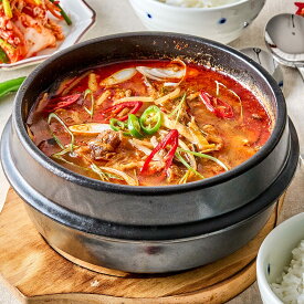 Cookeasy (クックイージー) ユッケジャン2人前 爽やかな辛さ 旨み ミールキット 簡単 時短 調理時間7分 本場の味 韓国料理 韓国食品 冷蔵食品 韓国惣菜 国内製造